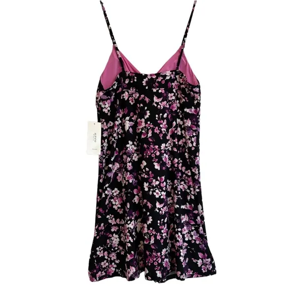 Flirty Floral Nightgown Sexy Slinky Night Dress Alfani Intimates Size Small