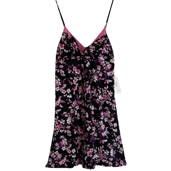 Flirty Floral Nightgown Sexy Slinky Night Dress Alfani Intimates Size Small