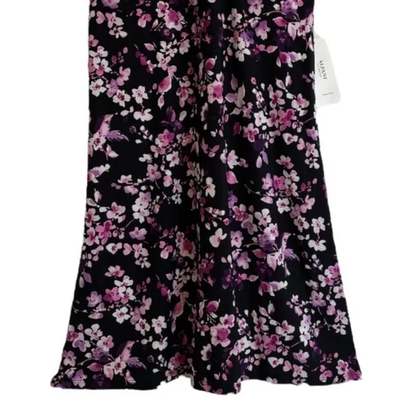 Flirty Floral Nightgown Sexy Slinky Night Dress Alfani Intimates Size Small