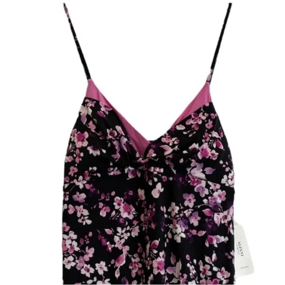 Flirty Floral Nightgown Sexy Slinky Night Dress Alfani Intimates Size Small