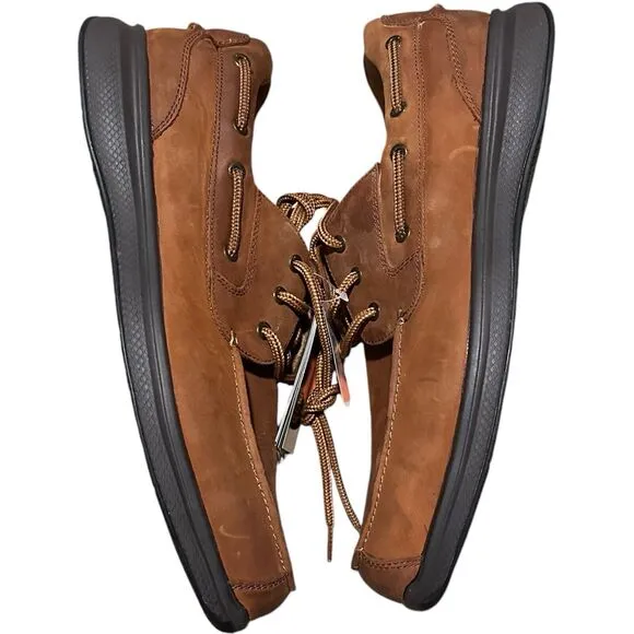 Florsheim Bayside Work Safety Steel Toe Boat Shoe Sz 14D Slip Oil Resistance
