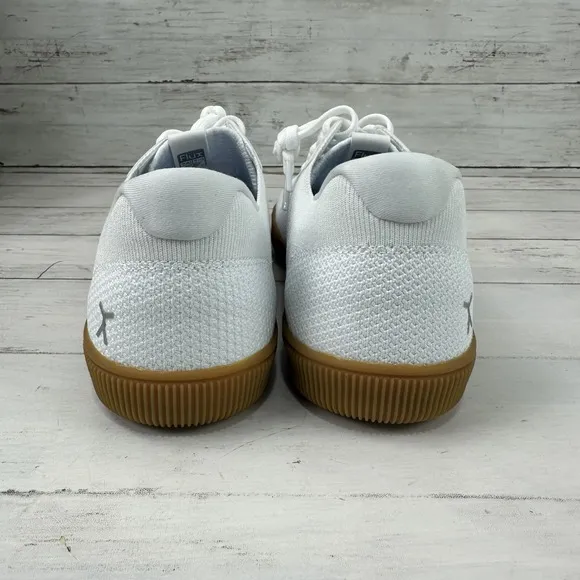Flux Adapt Mens Size 10.5 White Athletic Gum Sole Trainer Sneakers Womens 11