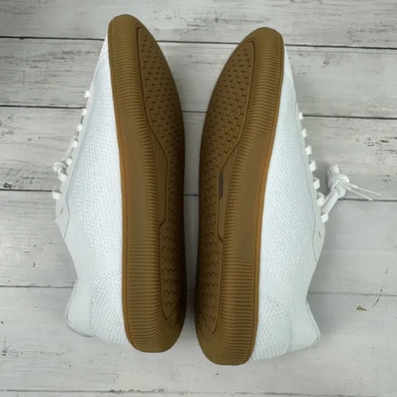 Flux Adapt Mens Size 10.5 White Athletic Gum Sole Trainer Sneakers Womens 11