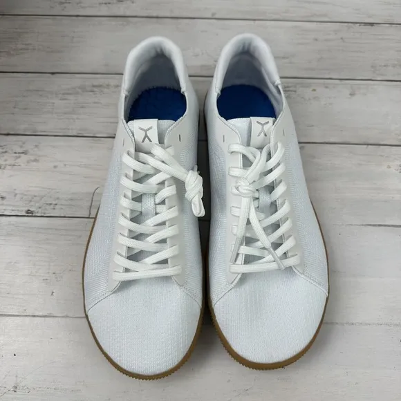 Flux Adapt Mens Size 10.5 White Athletic Gum Sole Trainer Sneakers Womens 11