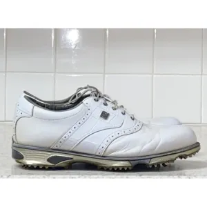 FootJoy Dryjoys Tour Mens Shoes Golf White Leather Size 10 US   53673