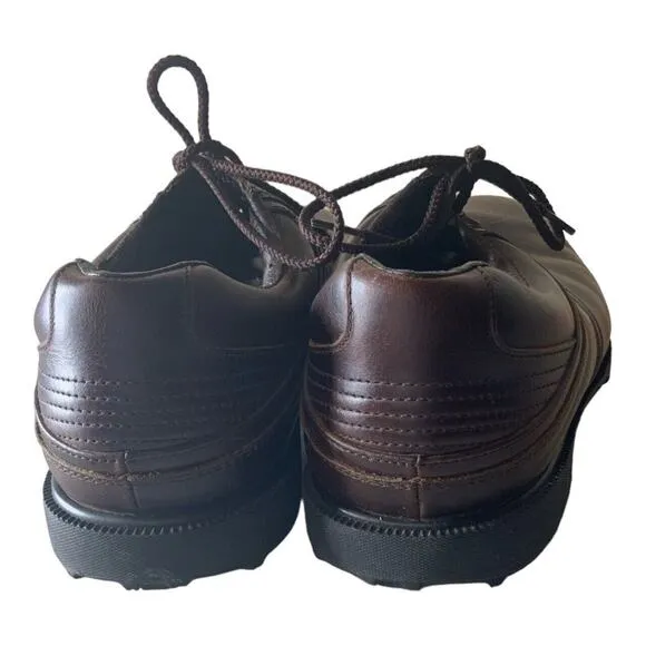 Footjoy eComfort Golf Leather Shoes Mens Size 8.5 Soft Spikes Brown Waterproof