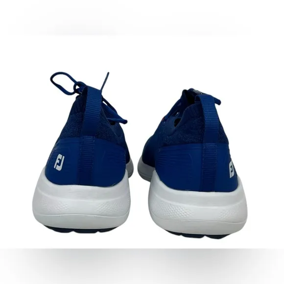 Footjoy Flex XP Mens Size 10 M Blue Knit  Spikeless Golf Shoes Casual 56268 EUC