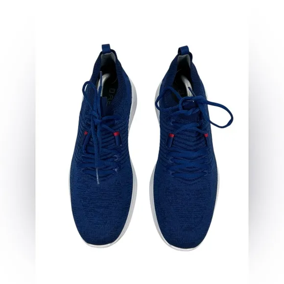 Footjoy Flex XP Mens Size 10 M Blue Knit  Spikeless Golf Shoes Casual 56268 EUC
