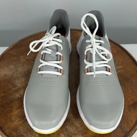FootJoy Golf Shoes Wm 10 M Fuel Gray White Lace Up Waterproof Sneaker
