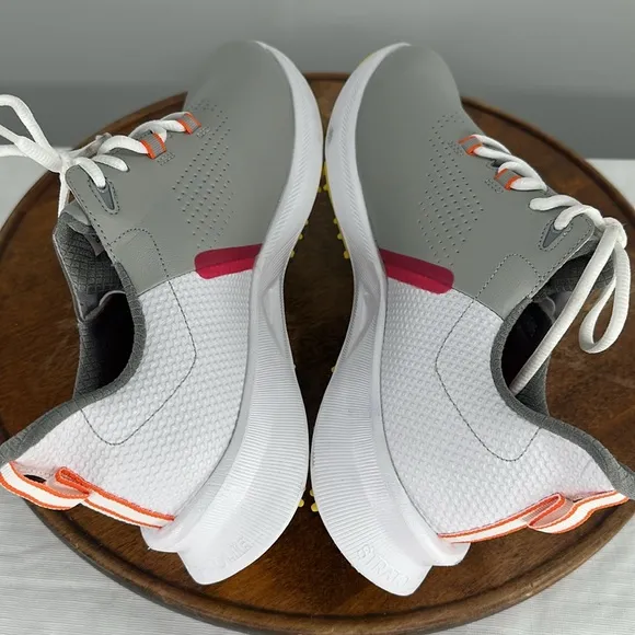 FootJoy Golf Shoes Wm 10 M Fuel Gray White Lace Up Waterproof Sneaker