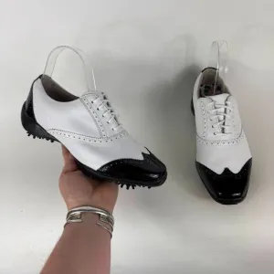 FootJoy LoPro Collection Golf Shoes Women's 7 White Leather Lace Up Low Top