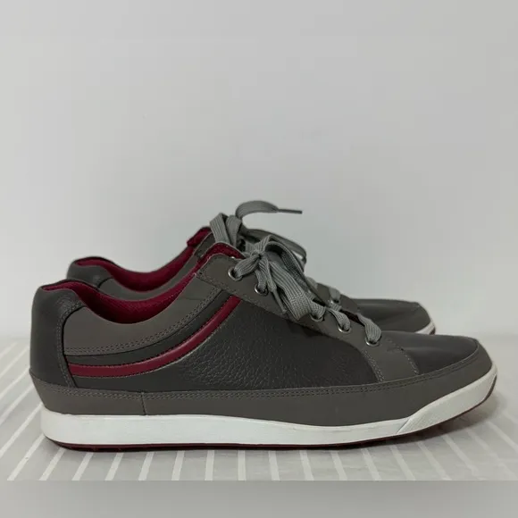 FootJoy Mens FJ Contour Casual Spikeless Golf Shoes 54238 Gray Leather Sz 11.5M
