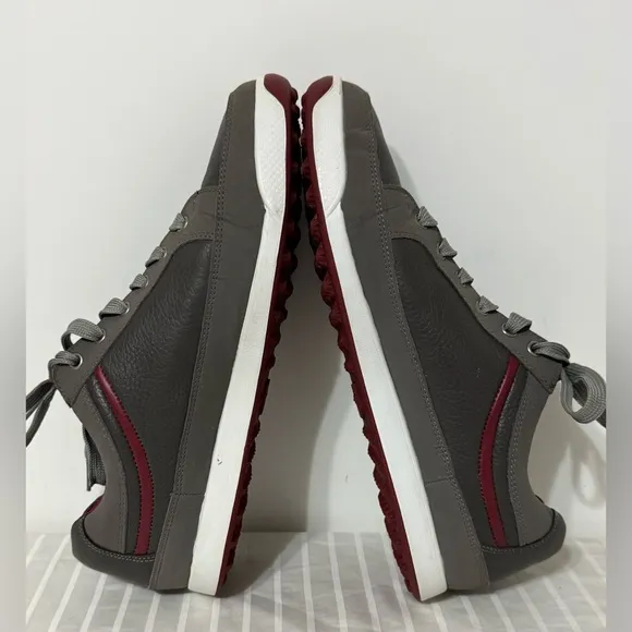 FootJoy Mens FJ Contour Casual Spikeless Golf Shoes 54238 Gray Leather Sz 11.5M