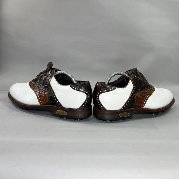 FootJoy Premier Classic Joy Golf Shoes Men's Size 9.5 White Leather Waterproof