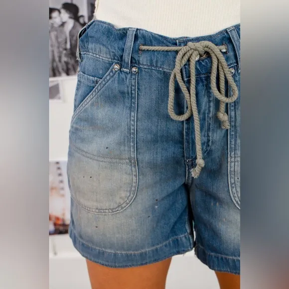 Free People Second Chances Pull-On Shorts In Electric