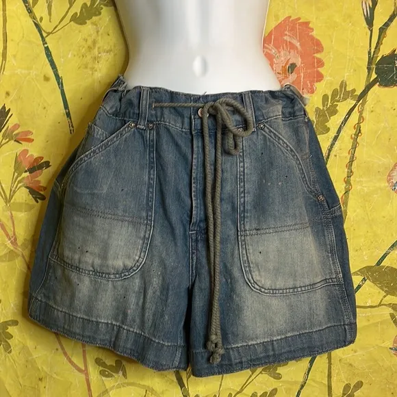 Free People Second Chances Pull-On Shorts In Electric