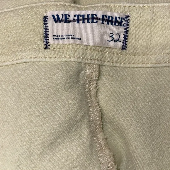 Free People We The Free Osaka Mid Rise Barrel Electric Lime Jeans SZ 32 NWT