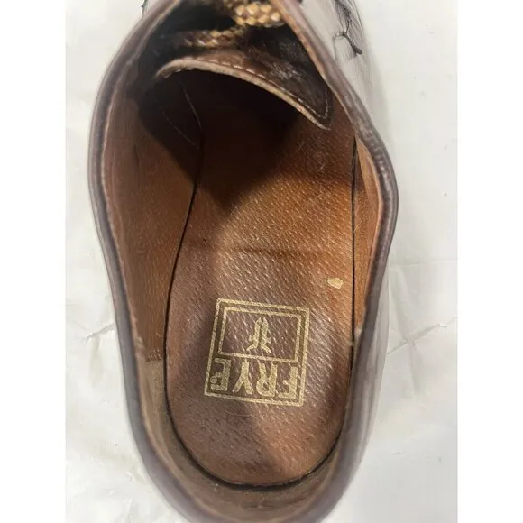 Frye Grant Oxford Men’s Brown Leather Dress Casual Shoes Size 11.5 D