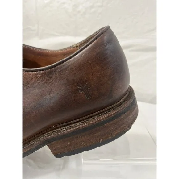 Frye Grant Oxford Men’s Brown Leather Dress Casual Shoes Size 11.5 D