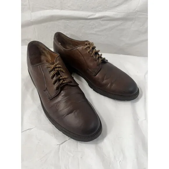 Frye Grant Oxford Men’s Brown Leather Dress Casual Shoes Size 11.5 D