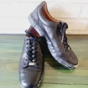 Frye Leather Marbled Sneakers