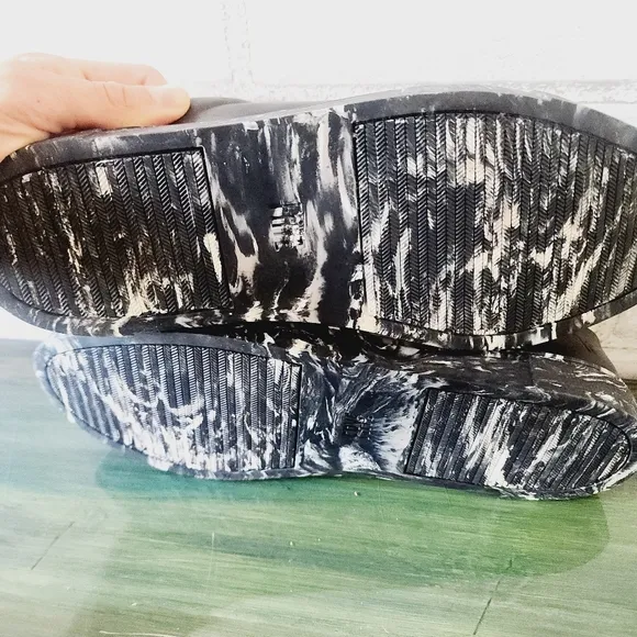 Frye Leather Marbled Sneakers