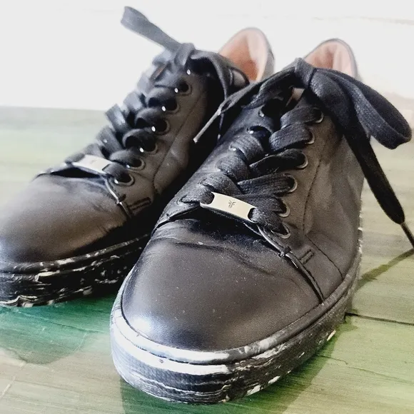 Frye Leather Marbled Sneakers