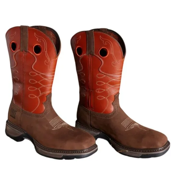 Frye Men's 10&quot; Safety Crafted Wellington Western Work Boots - Steel Toe | New