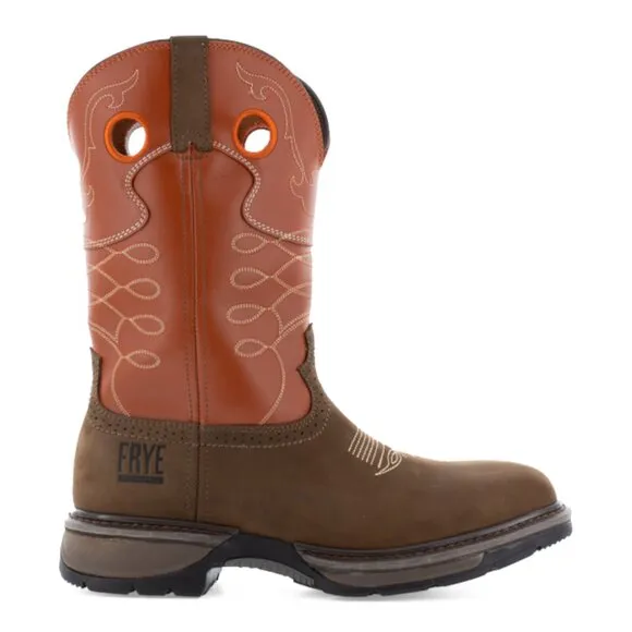 Frye Men's 10&quot; Safety Crafted Wellington Western Work Boots - Steel Toe | New