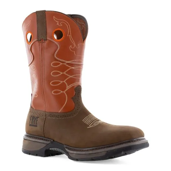 Frye Men's 10&quot; Safety Crafted Wellington Western Work Boots - Steel Toe | New