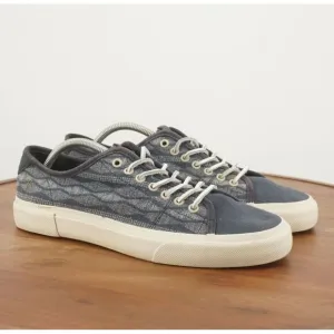 Frye Mens Canvas Low Top Lace Up Navy Blue Sneakers Size 11.5 Casual 3481283