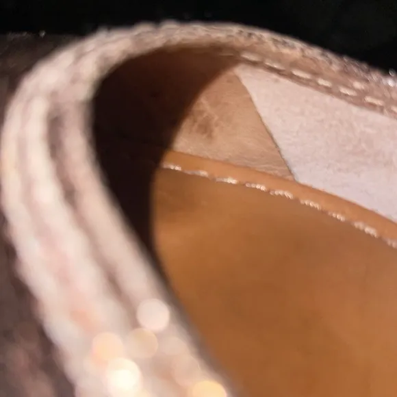 frye regina  Elegant Metallic Flats size 9