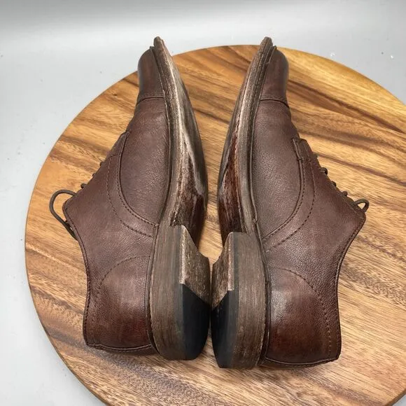 Frye Shoes Mens Size 10 D Oxford Brown Leather 3487891 Lace Up Casual Dress Shoe