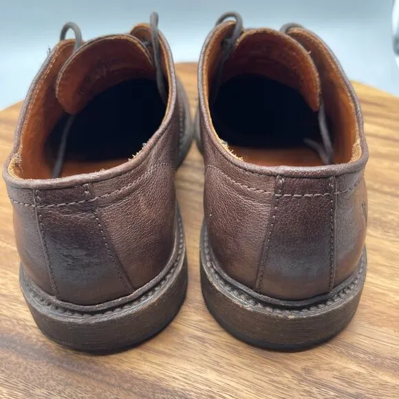 Frye Shoes Mens Size 10 D Oxford Brown Leather 3487891 Lace Up Casual Dress Shoe