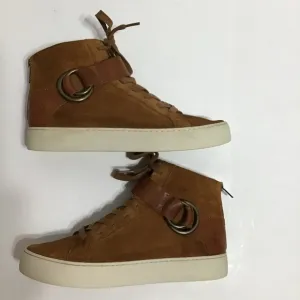 Frye Sneakers Lena Harness Fashion Suede Leather Zip Lace-Up 3471333 Women 7
