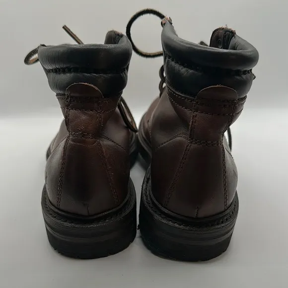 Frye Sz 7 Brown Leather Hiking Lace-Up Boots