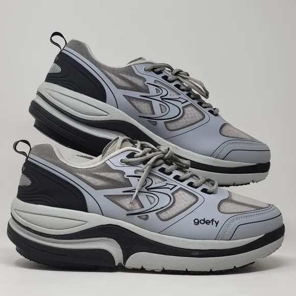 GDFEY Ion Sneakers Crosstrainers Mens Sz 14 Gray Athletic Shoes Arch Support