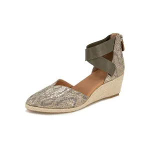 GENTLE SOULS KENNETH COLE Womens Brown Mixed Snake Orya Espadrille Shoes 11