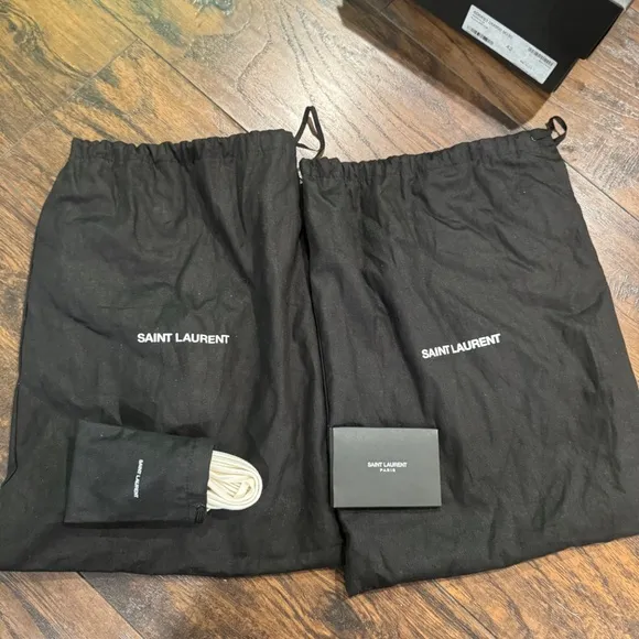 Gently worn  Saint Laurent Andy leather sneakers