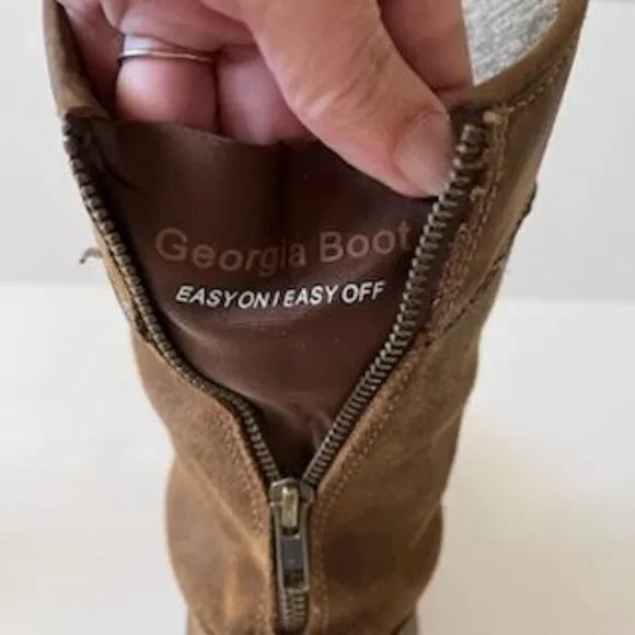 Georgia Boot Athens SuperLyte Waterproof Wellington Pull On Boots Men's Size 11