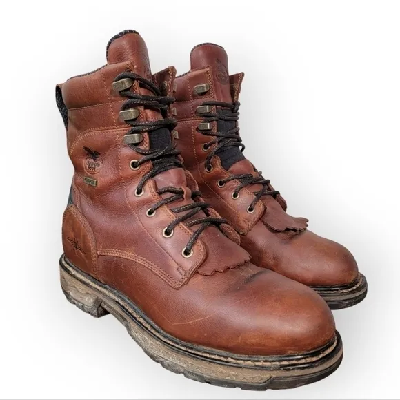 Georgia Boot Carbo-Tec LT Waterproof Lacer Work Boot Size 42