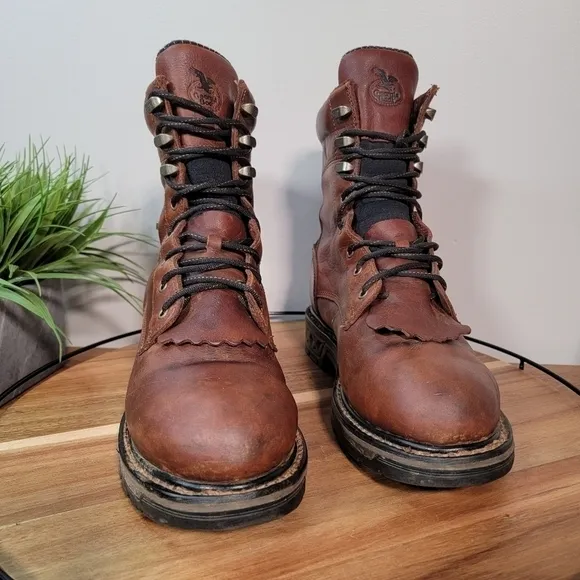 Georgia Boot Carbo-Tec LT Waterproof Lacer Work Boot Size 42