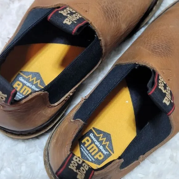 Georgia Boot Giant Revamp Romeo Gored Leather Brown Oil Resistant Work Boots