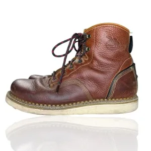Georgia Boot Wedge‎ Work Boots Mens 10.5 Brown Leather Electrical Hazard Safety
