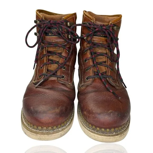 Georgia Boot Wedge‎ Work Boots Mens 10.5 Brown Leather Electrical Hazard Safety
