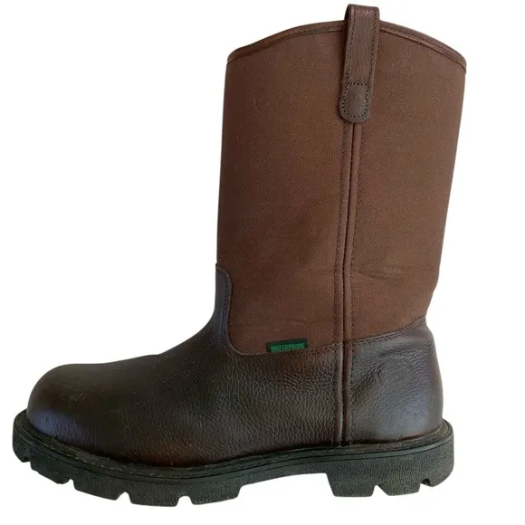 Georgia Boot Wellington 11'' Homeland Waterproof Steel Toe Work Boots (Size 10W)