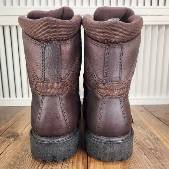 Georgia Boot G108 8&quot; Homeland Mens 8.5 Wide Brown Leather Waterproof Work Boots