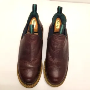 Georgia Giant Mens Sz 12W Romeo Soggy Brown Leather Slip On Work Shoe Ankle Boot