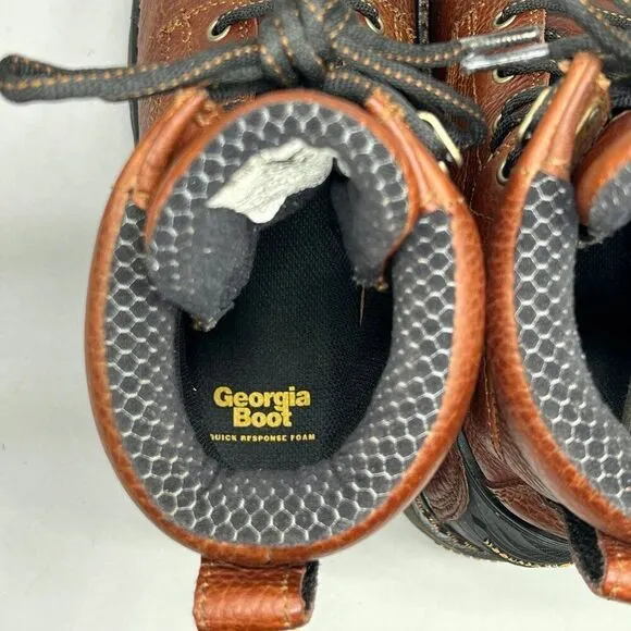 Georgia Men's Size 8 Carbo-Tec LT Waterproof Lacer Work Boots