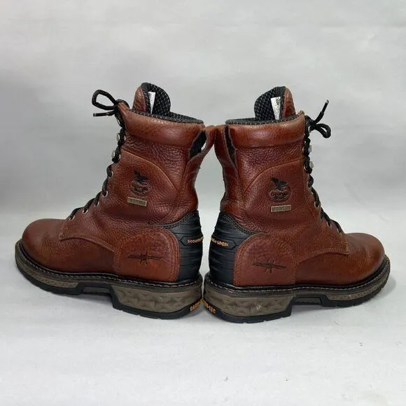 Georgia Men's Size 8 Carbo-Tec LT Waterproof Lacer Work Boots